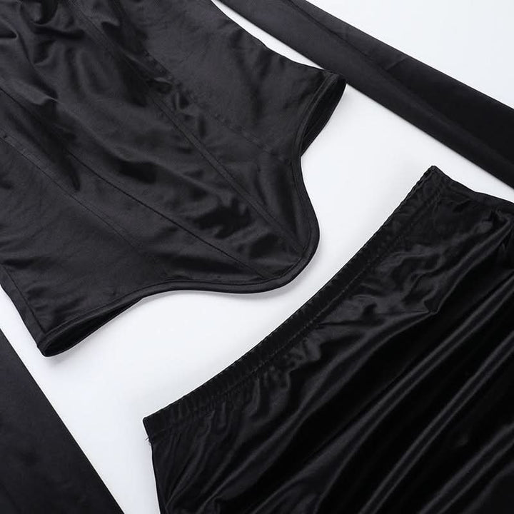 Ruched corset maxi skirt set  | Festival Outfits Women
