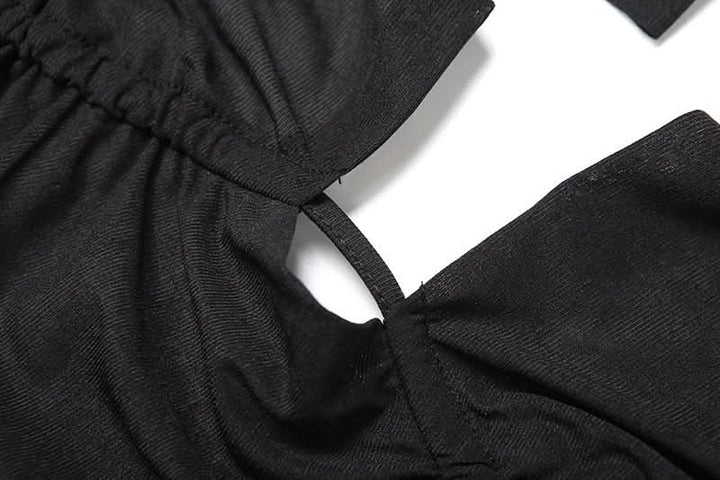 Ruched square neck backless self tie cami top  | Festival Outfits Women