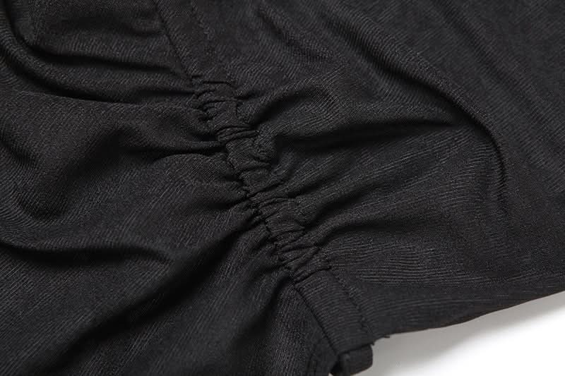 Ruched square neck backless self tie cami top  | Festival Outfits Women