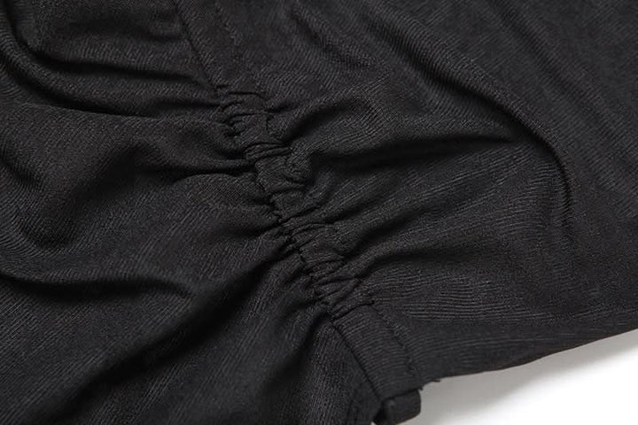 Ruched square neck backless self tie cami top  | Festival Outfits Women