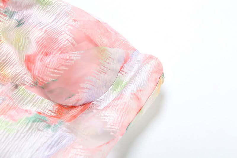 Print zip-up backless contrast tube top  | Festival Outfits Women