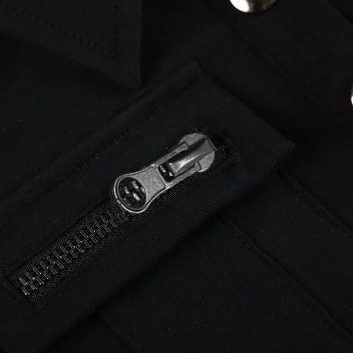 Turnover collar short sleeve button top  | Festival Outfits Women-final-sale