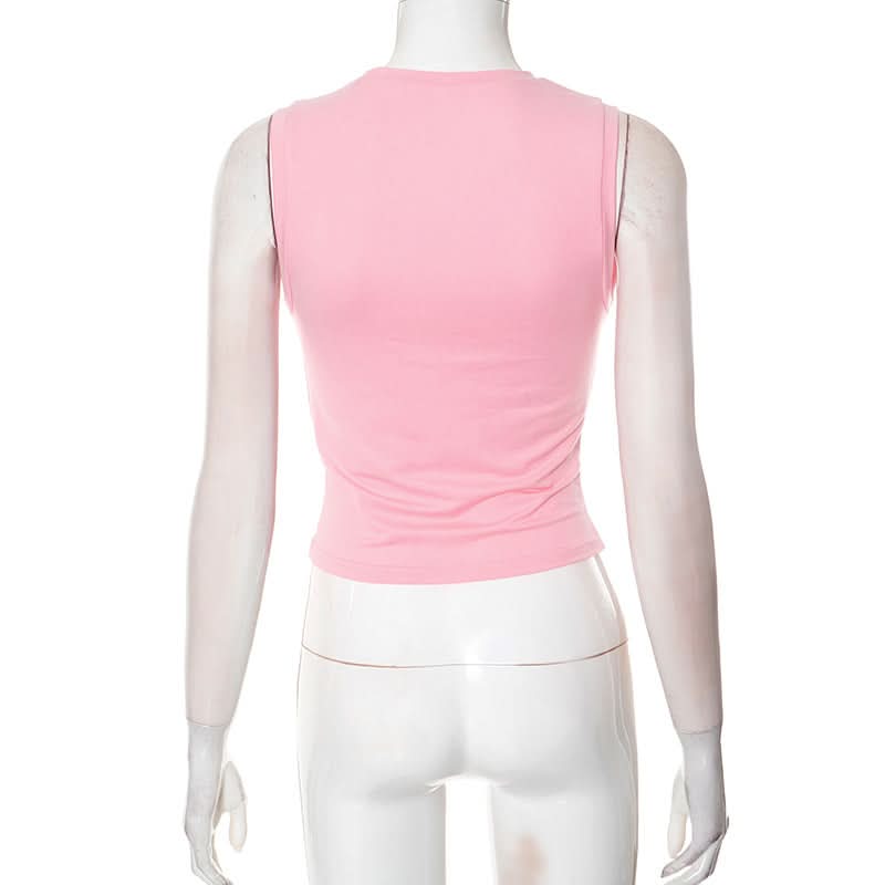 Crewneck ruched heart hollow out irregular cut out top  | Festival Outfits Women