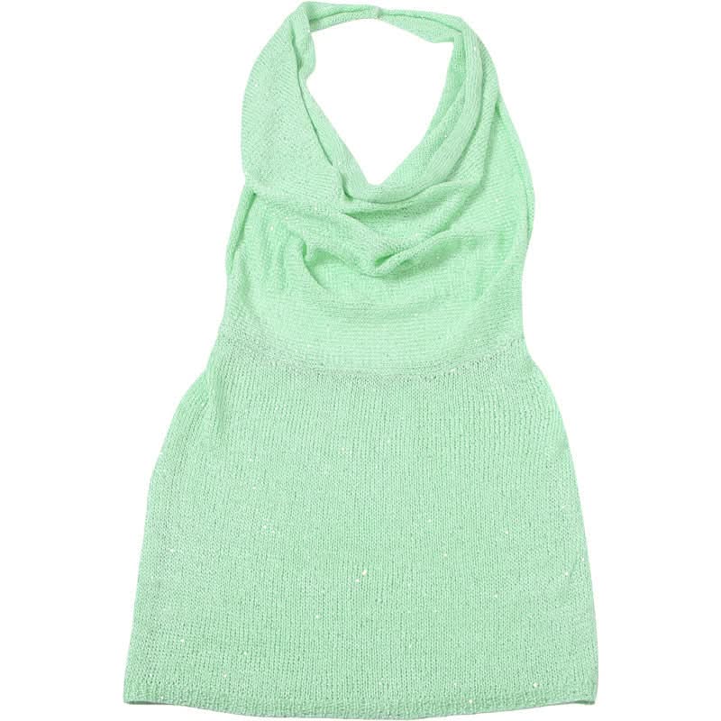 Halter cowl neck knitted backless mini dress  | Festival Outfits Women