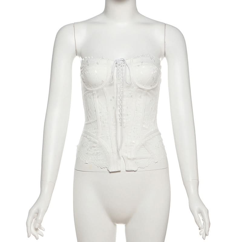 Lace up corset lace top  | Festival Outfits Women