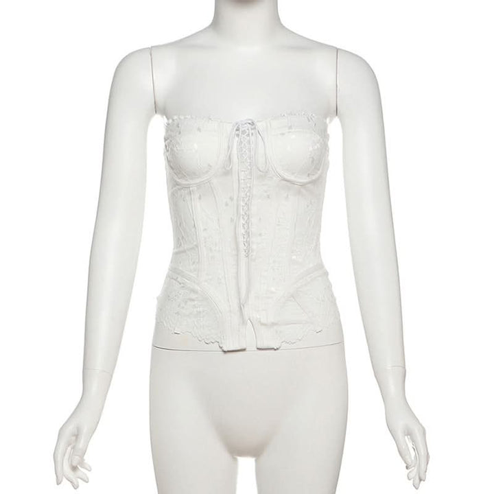 Lace up corset lace top  | Festival Outfits Women