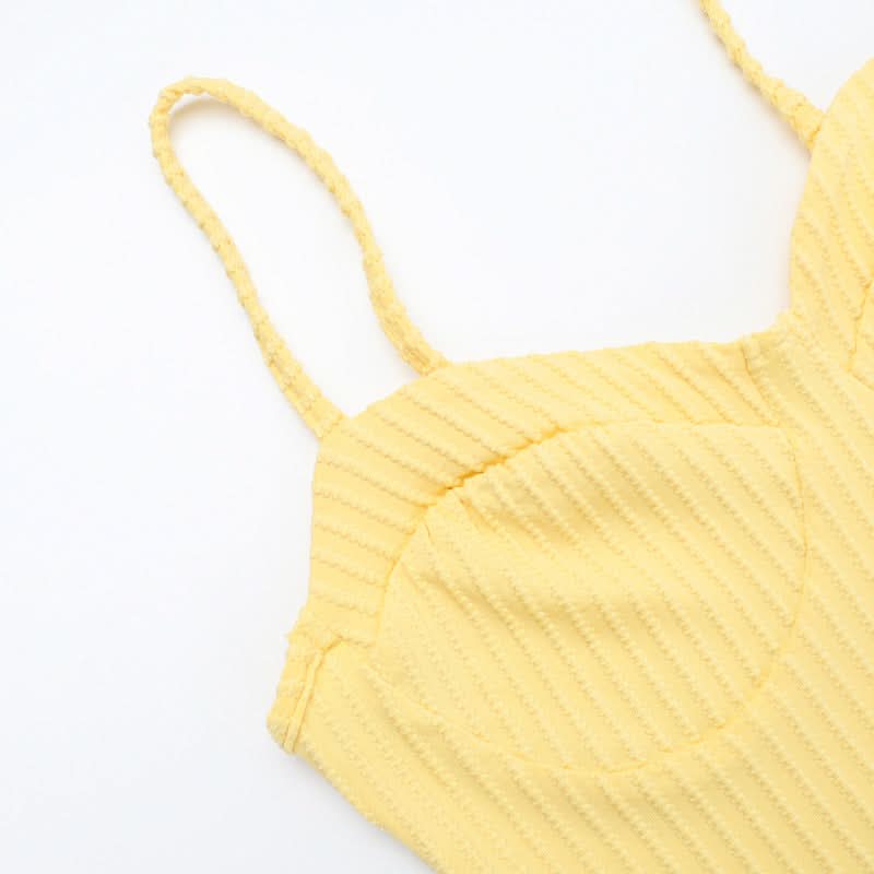 Textured self tie cami short pant set  | Festival Outfits Women