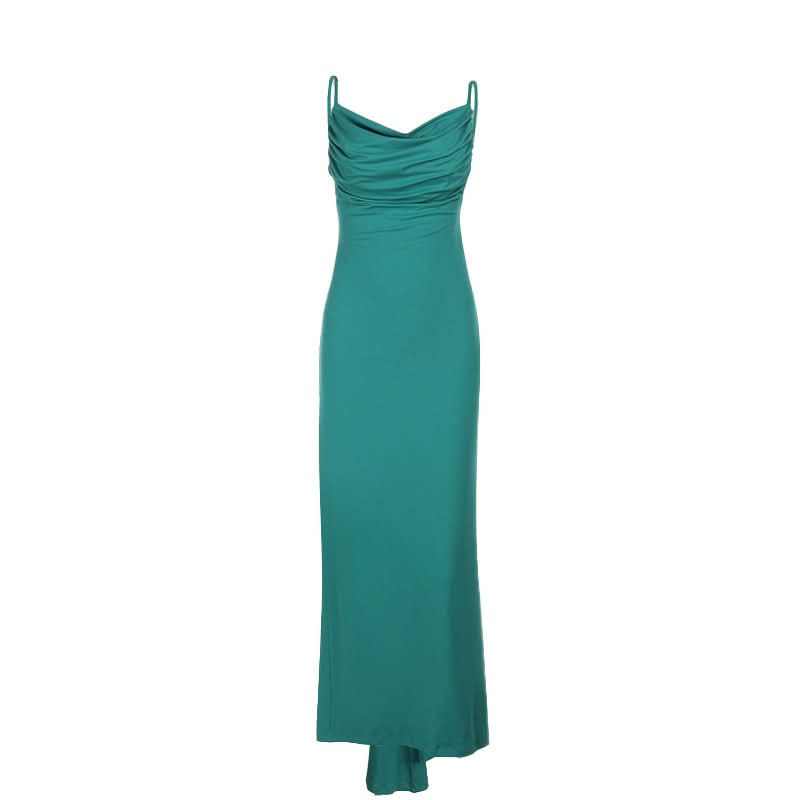 Ruched backless cami maxi dress  | Festival Outfits Women