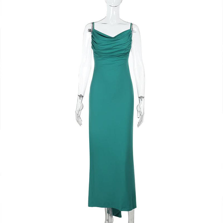 Ruched backless cami maxi dress  | Festival Outfits Women