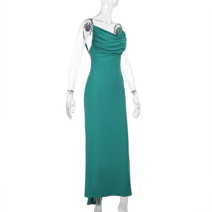 Ruched backless cami maxi dress  | Festival Outfits Women
