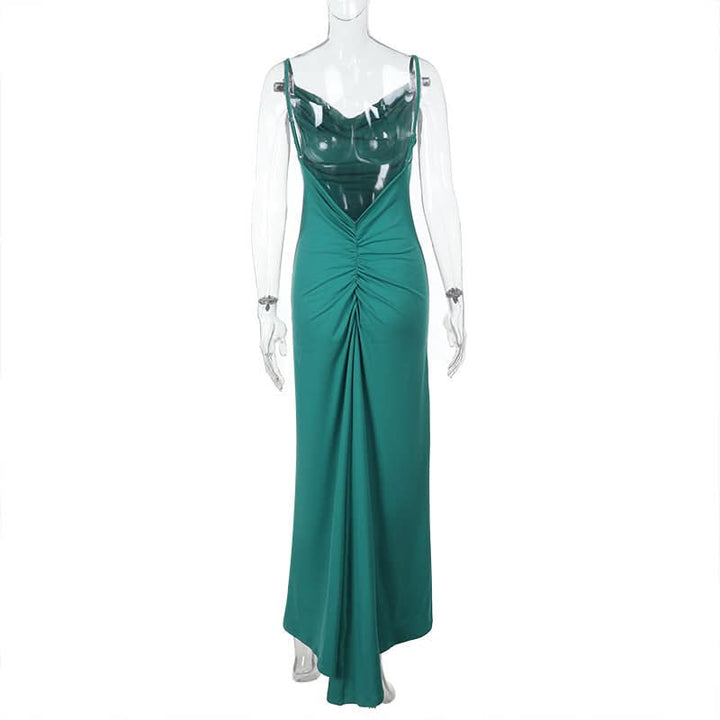 Ruched backless cami maxi dress  | Festival Outfits Women
