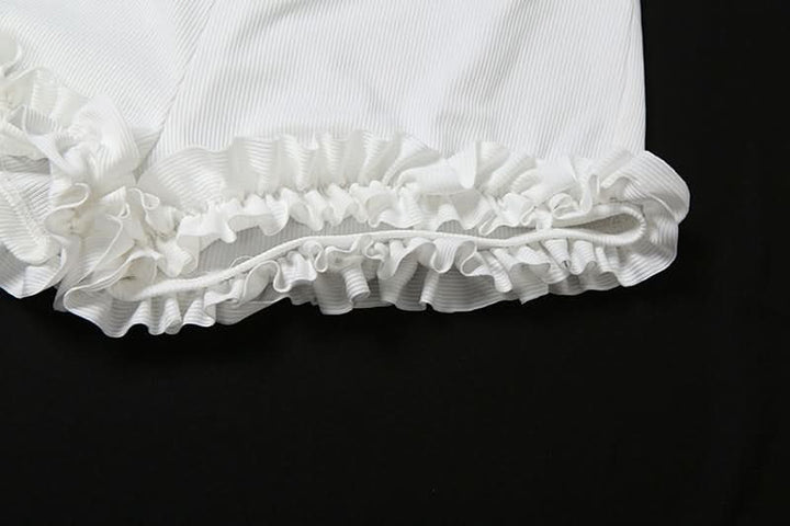 Halter ruffle solid short pant set  | Festival Outfits Women