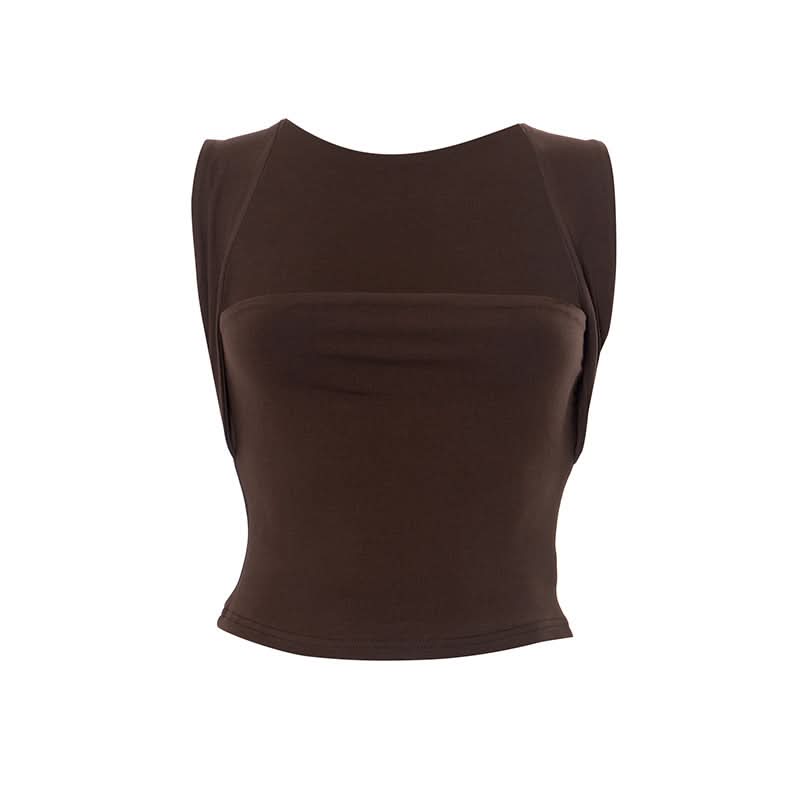 Square neck solid 2-way top  | Festival Outfits Women