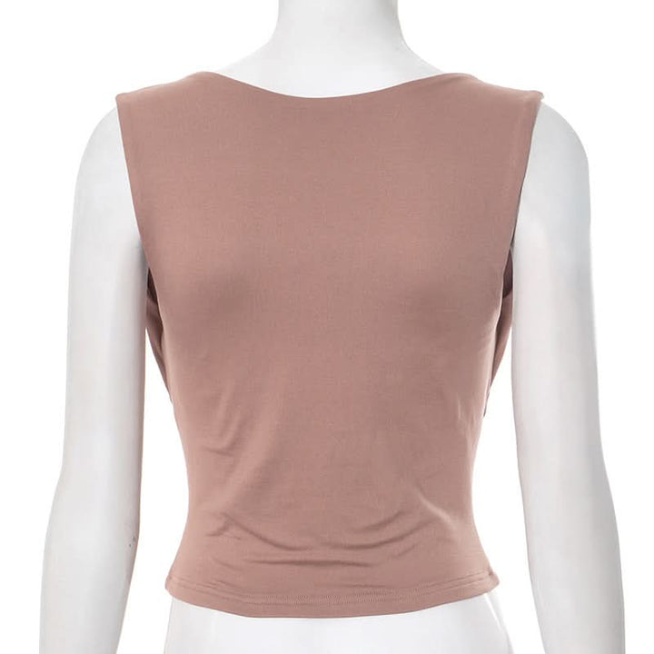 Square neck solid 2-way top  | Festival Outfits Women