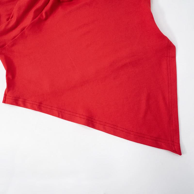 Halter v neck ruched self tie irregular top  | Festival Outfits Women