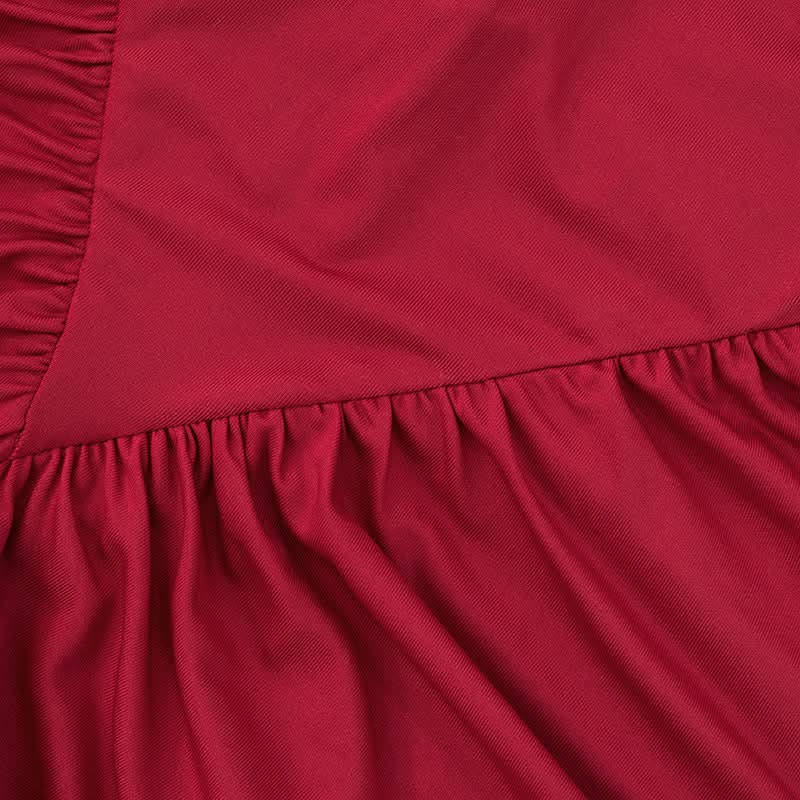 Crewneck ruched sleeveless solid maxi dress  | Festival Outfits Women