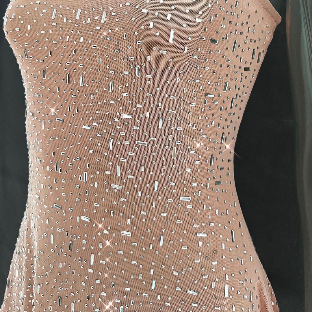 Beaded u neck backless cami mini dress  | Festival Outfits Women