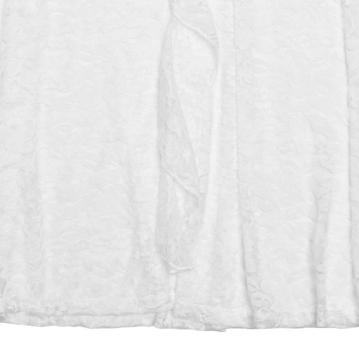 Halter self tie ruched lace v neck maxi dress  | Festival Outfits Women