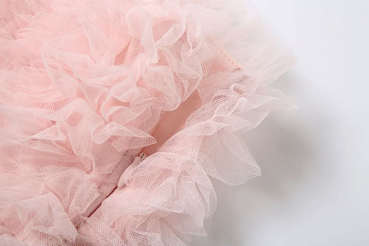 Fluffy ruffle zip-up mini skirt  | Festival Outfits Women