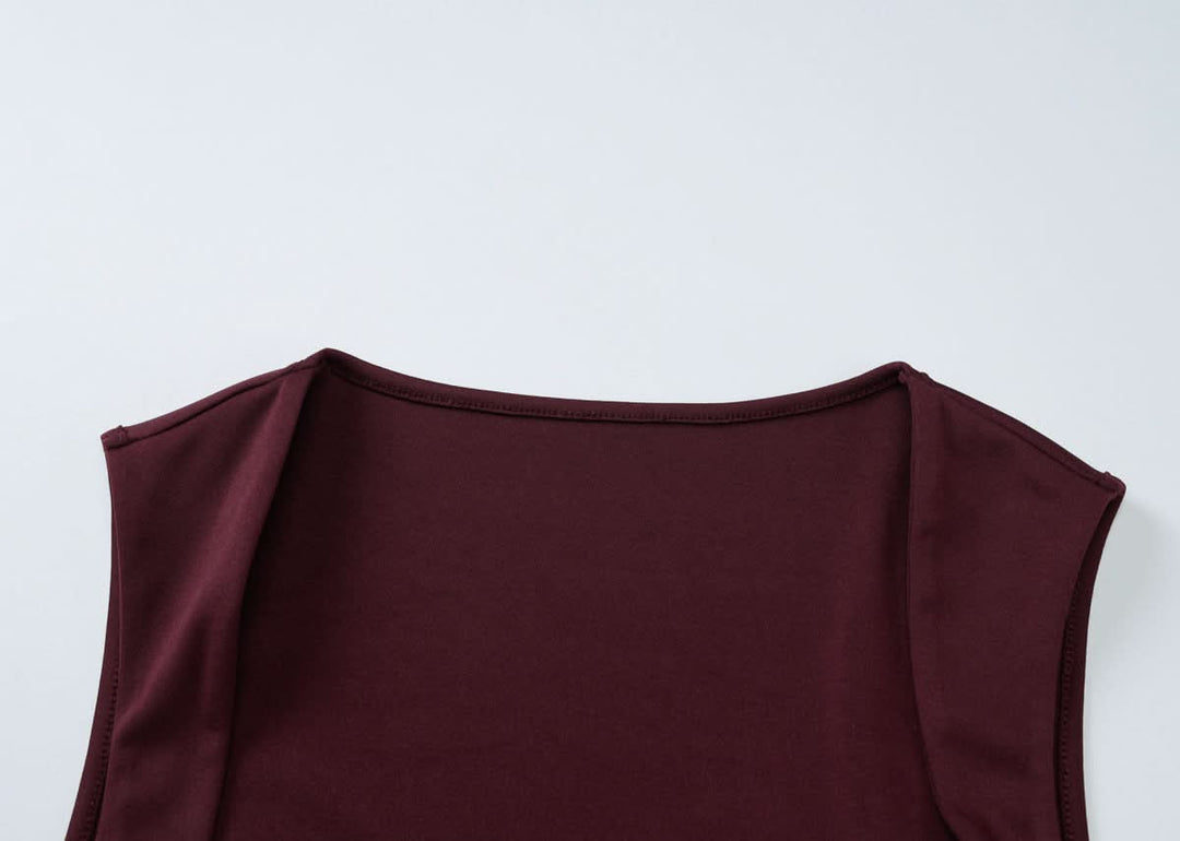 Square neck ruched solid maxi dress  | Festival Outfits Women