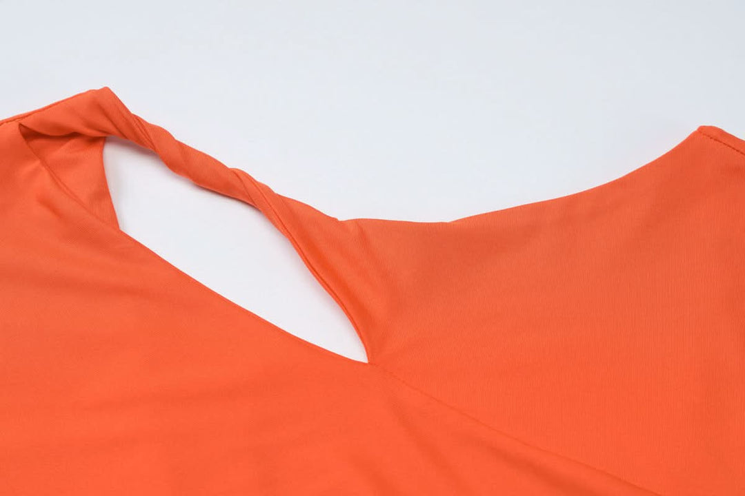 Hollow out cap sleeve ruched backless cut out maxi dress  | Festival Outfits Women