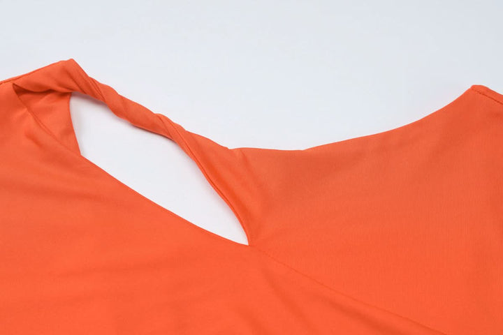 Hollow out cap sleeve ruched backless cut out maxi dress  | Festival Outfits Women