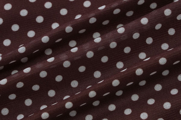 Ruched polka dot backless tube top  | Festival Outfits Women