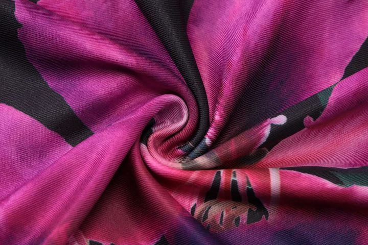 Halter self tie u neck flower print maxi skirt set  | Festival Outfits Women