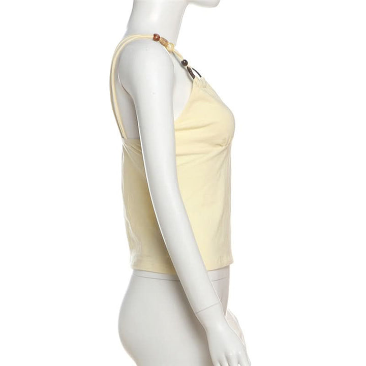 V neck o ring beaded cami top  | Festival Outfits Women