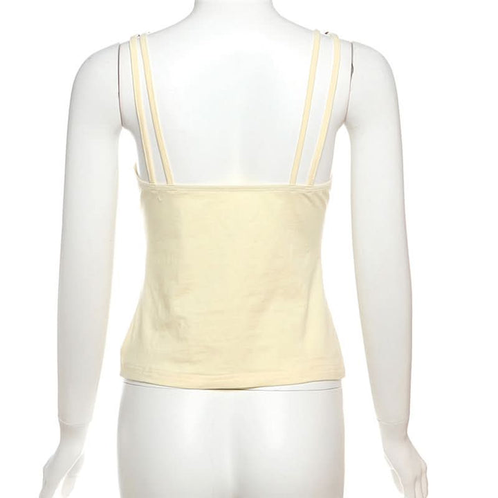 V neck o ring beaded cami top  | Festival Outfits Women