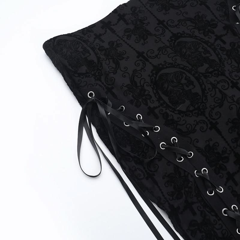 Lace up lace high rise pant  | Festival Outfits Women
