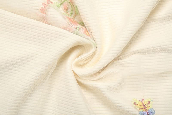 Ruffle embroidery contrast mini skirt  | Festival Outfits Women