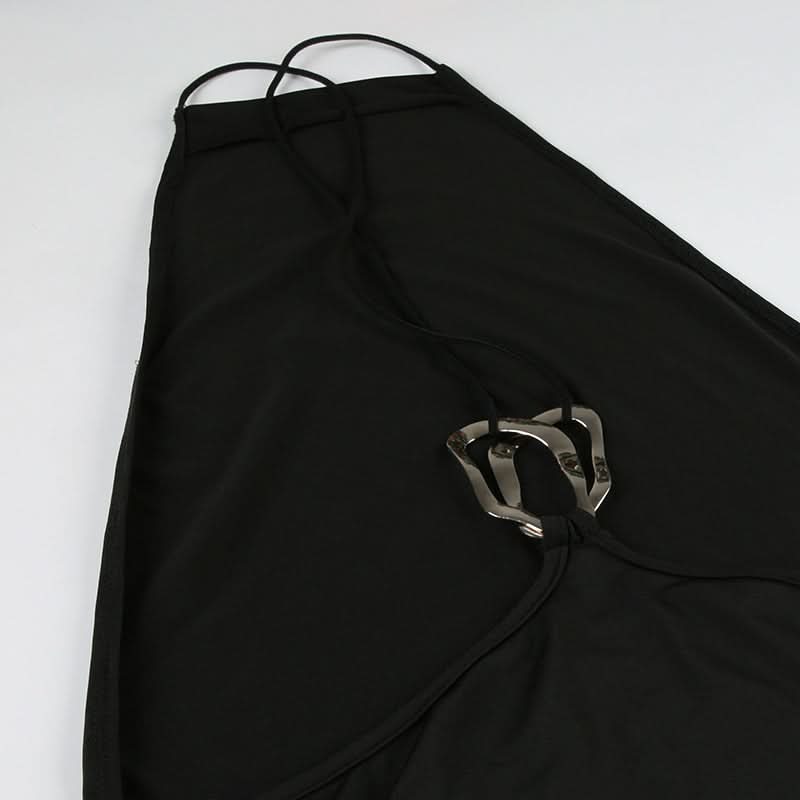 Backless o ring high slit cami maxi dress  | Festival Outfits Women