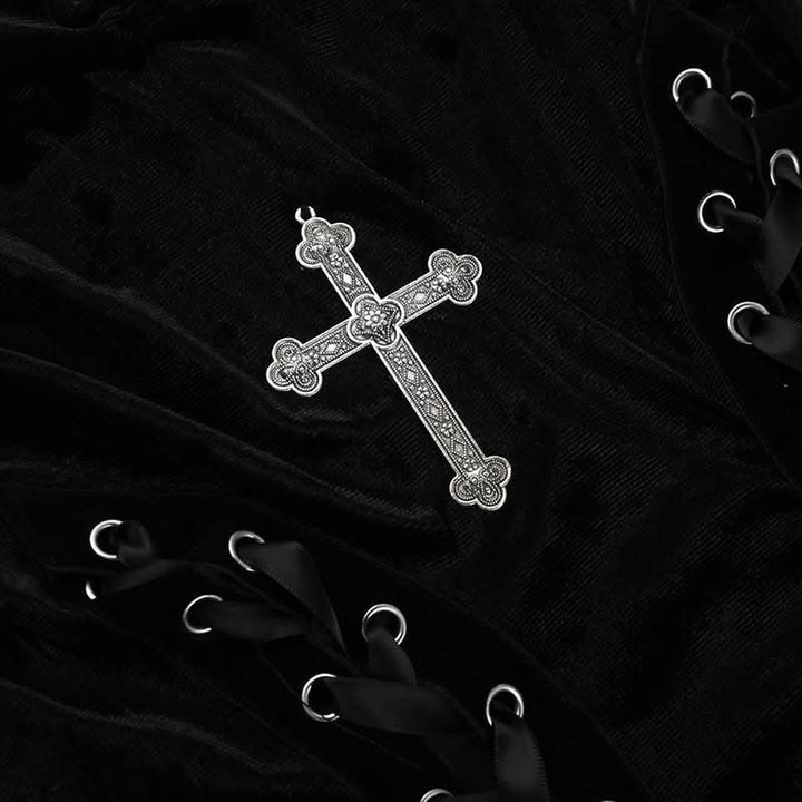 Lace up cross applique cami maxi dress  | Festival Outfits Women
