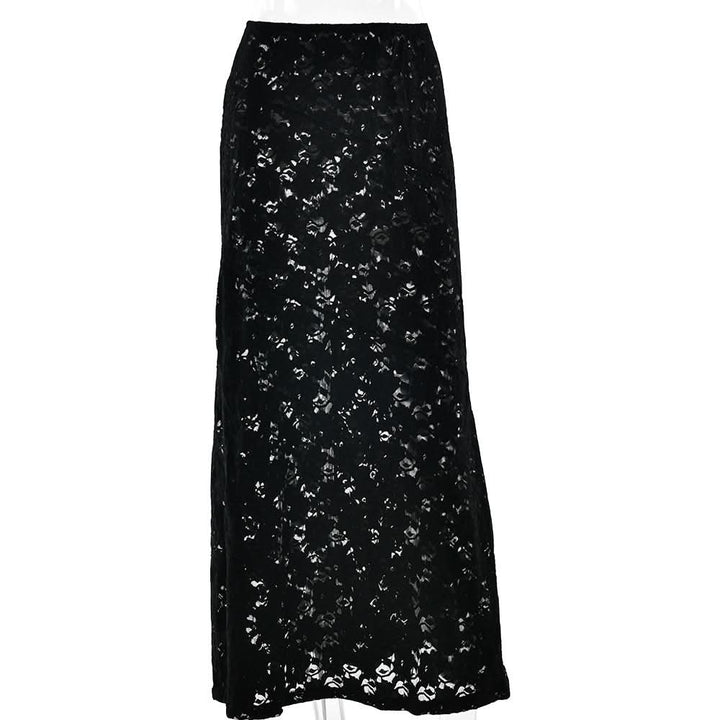Lace see through maxi skirt  | Festival Outfits Women
