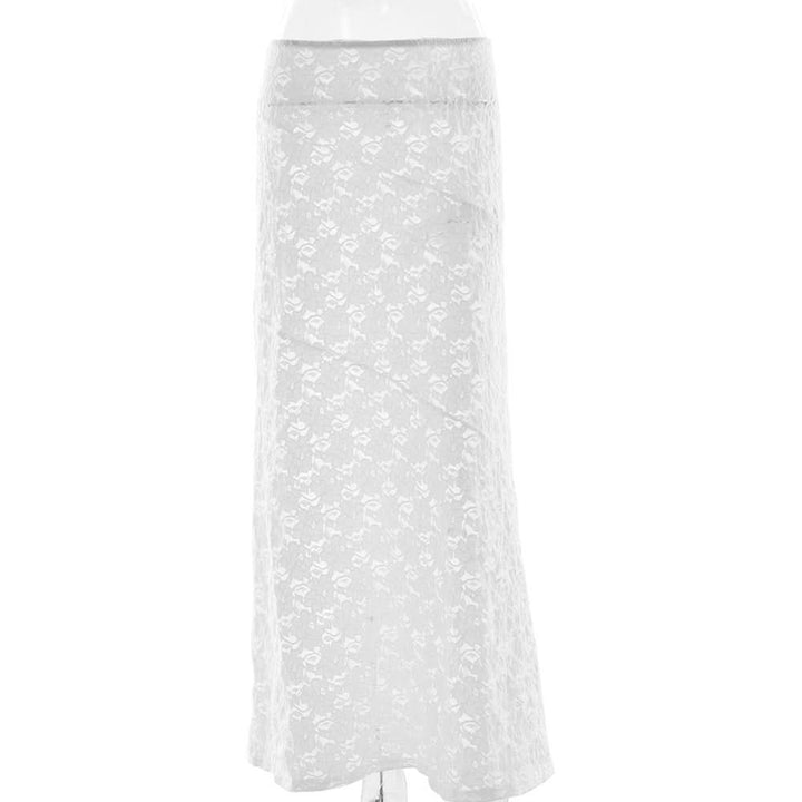 Lace see through maxi skirt  | Festival Outfits Women
