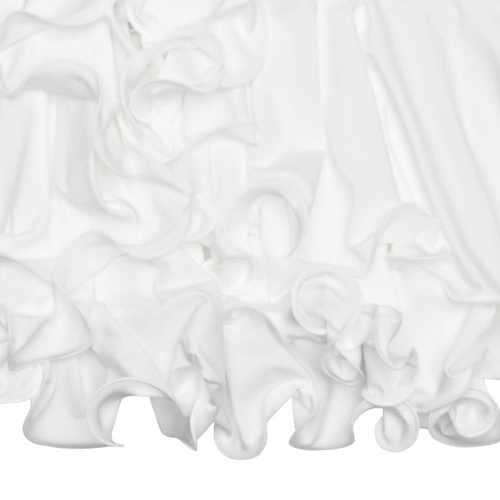 Long flared sleeve ruffle button mini dress  | Festival Outfits Women