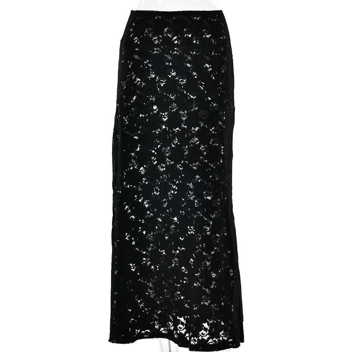 Lace see through maxi skirt  | Festival Outfits Women