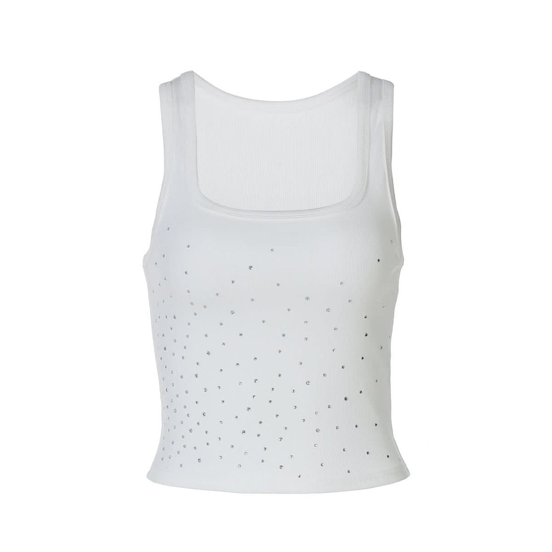 U neck beaded tank top  | Festival Outfits Women