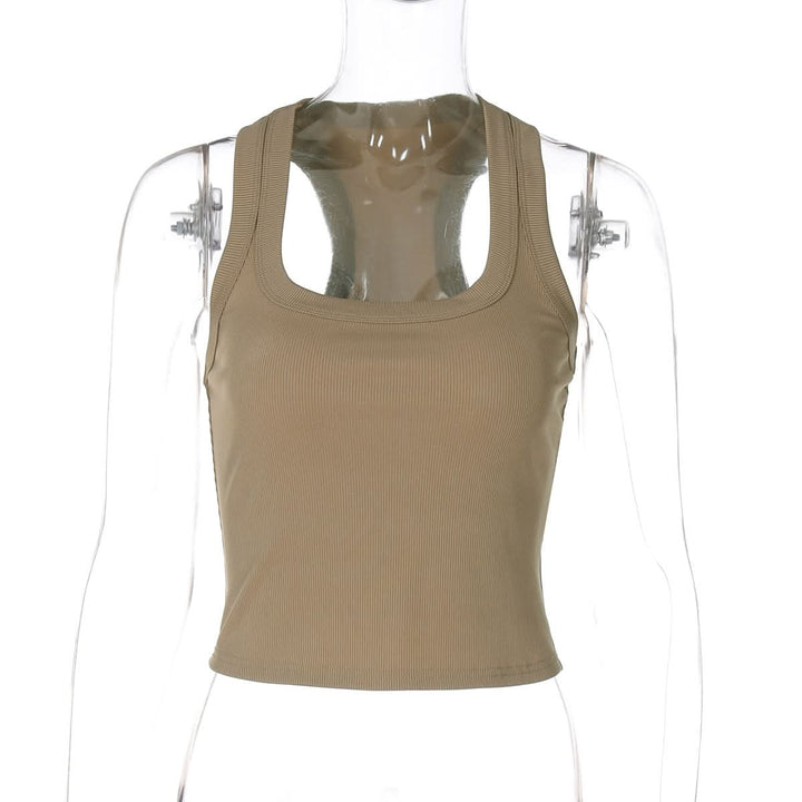 U neck solid tank top  | Festival Outfits Women