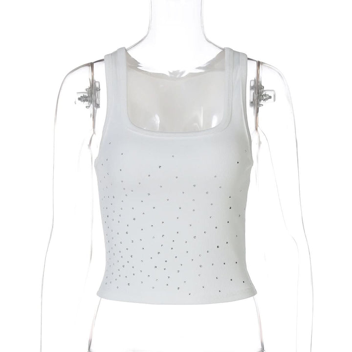 U neck beaded tank top  | Festival Outfits Women
