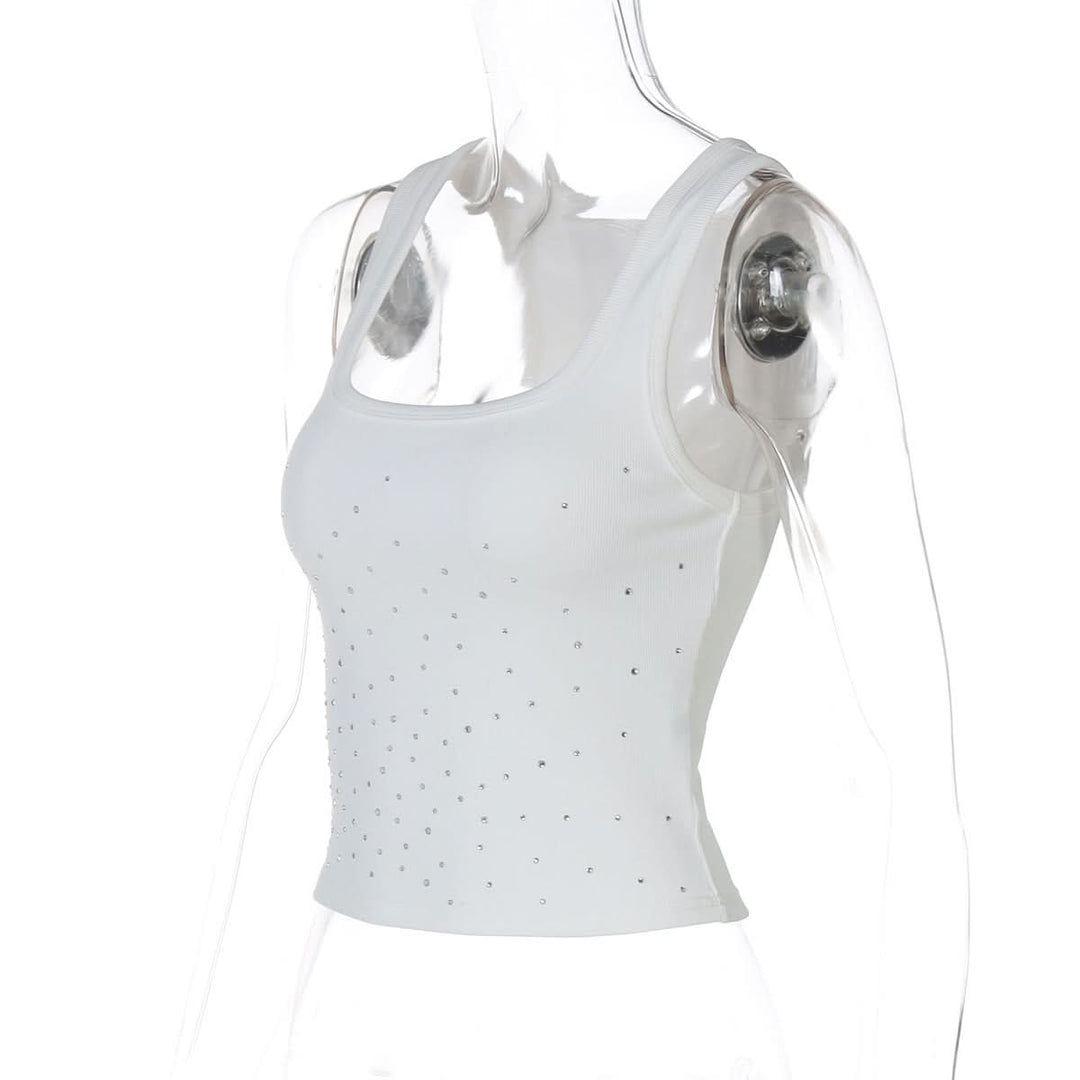 U neck beaded tank top  | Festival Outfits Women