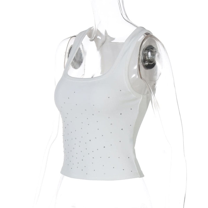 U neck beaded tank top  | Festival Outfits Women