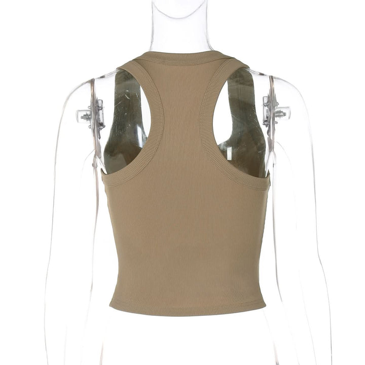 U neck solid tank top  | Festival Outfits Women