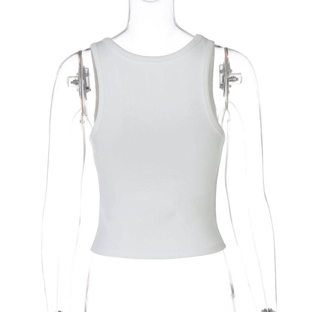 U neck beaded tank top  | Festival Outfits Women