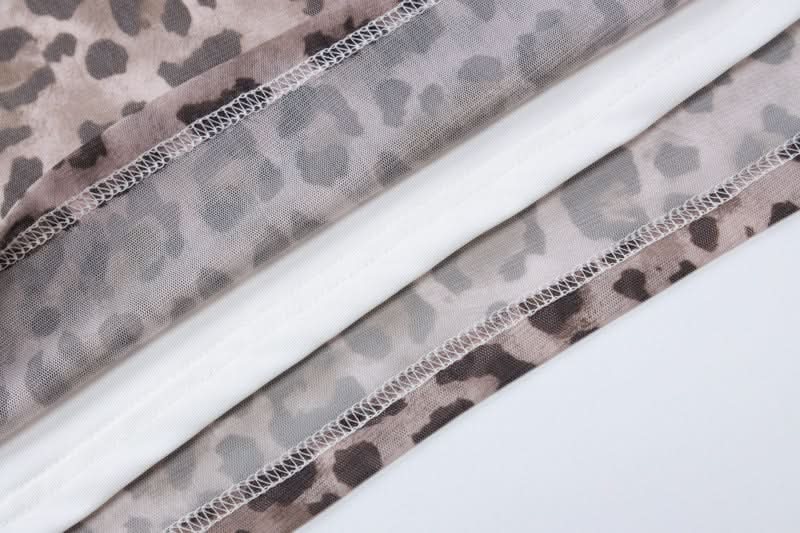 Leopard print mesh maxi skirt  | Festival Outfits Women
