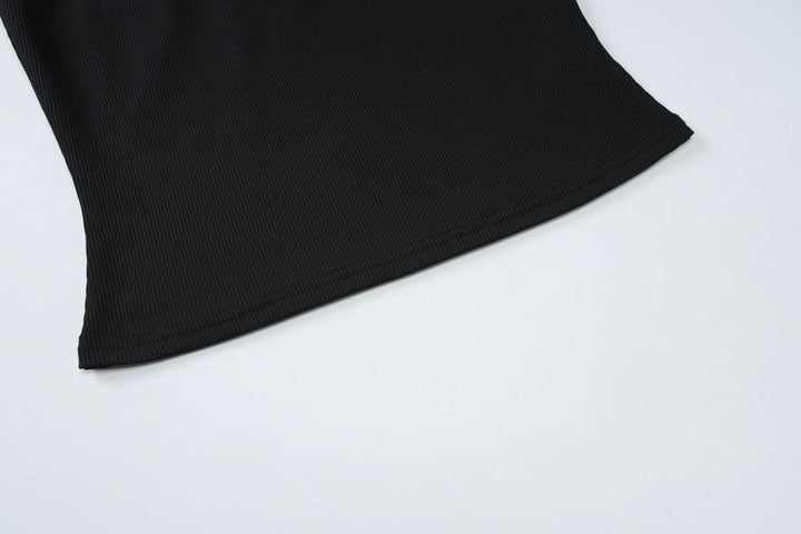 U neck metal applique backless top  | Festival Outfits Women