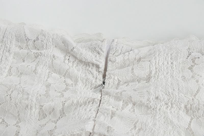 Long flared sleeve off shoulder lace self tie maxi dress  | Festival Outfits Women