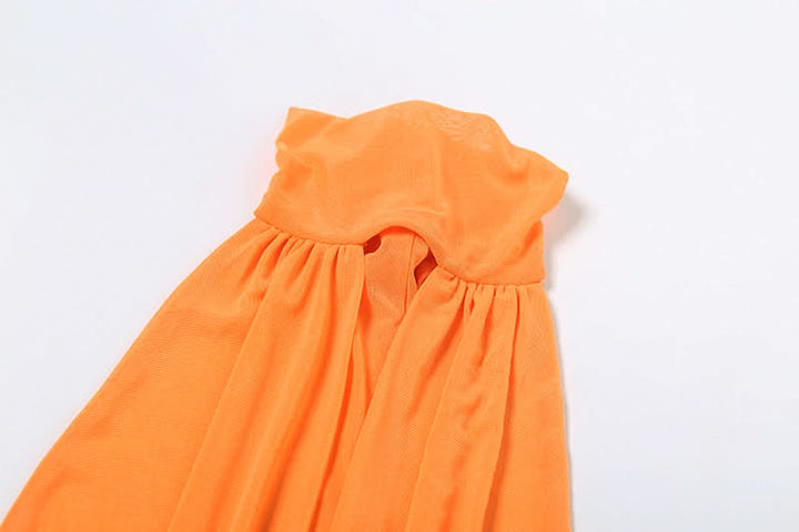 Hollow out ruched self tie halter cut out top  | Festival Outfits Women