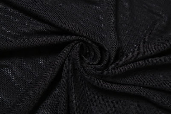 Mesh square neck self tie backless maxi dress  | Festival Outfits Women